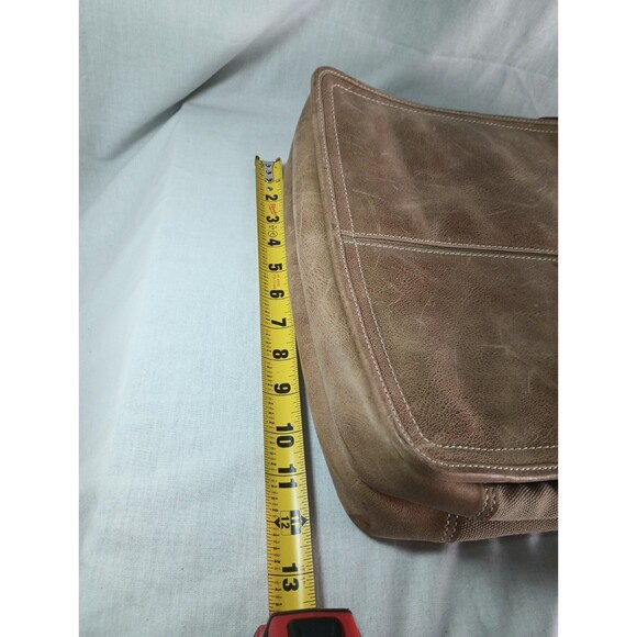 Querro Premium Aged Leather Messenger Bag Quiet Luxury Travel Work School 8 Pock - Picture 11 of 11